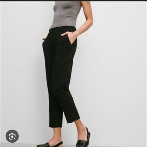 ARITZIA Babaton Black Crepe Pull On Cropped Pants